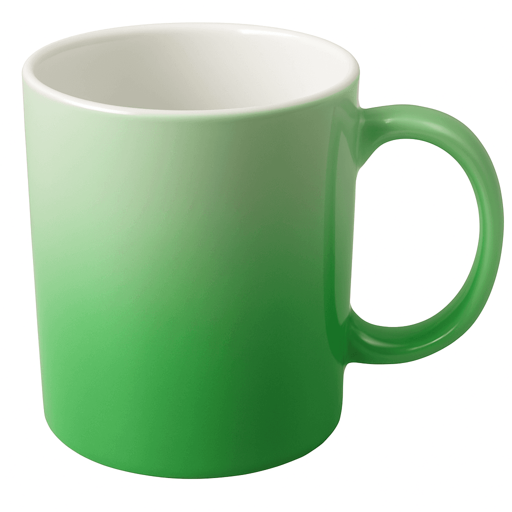Custom 11 oz 2Shade Ceramic Sublimation Mug – Heat Press Compatible, Customizable Cup print view 5