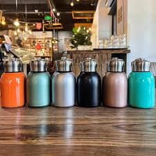 Custom Premium Stainless Steel Flask Bottle 350ml with Laser Engraving | Leak-Proof | Hot & Cold | Multicolour print view 2
