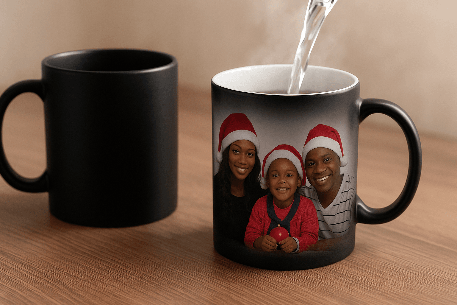 Custom A magical way to sip your favorite drink! The 11oz Magic Mug changes color with heat, revealing your custom photo, name, or design. Perfect for gifts, surprises, and everyday use. print view 4