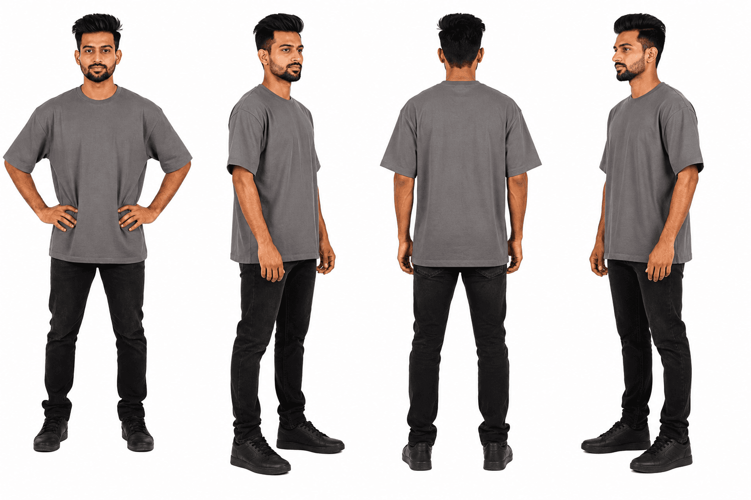 Custom Personalized T-Shirt – Upload Your Photo & Customize | Oversized print view 4