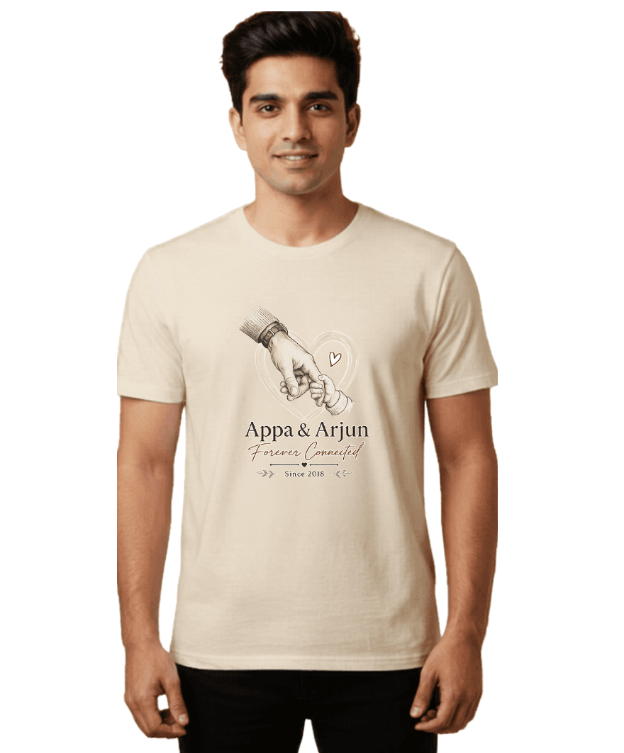 Custom Customized Cotton T-Shirt for Men & Women | Regular Fit | Half Sleeve | DTF Printed | Sizes S to XXXL print view 12