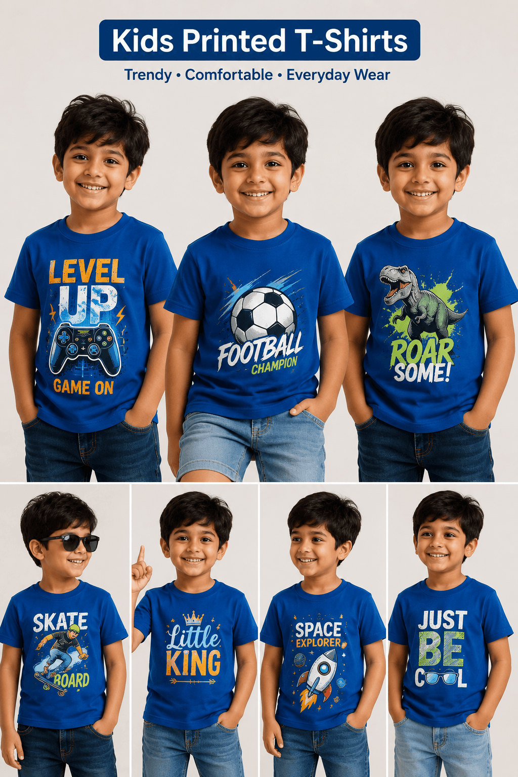 Custom Personalized T-Shirt – Upload Your Photo & Customize | Kids print view 1